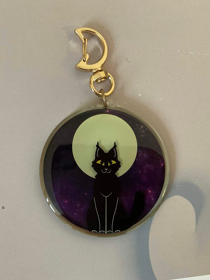 "Moon Cat" charm product image (1)