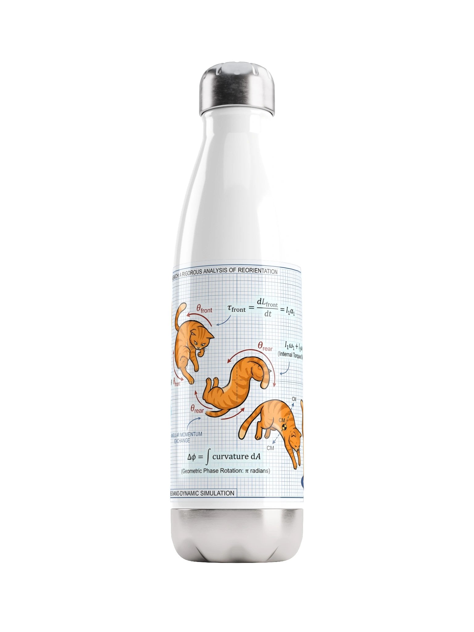 Cat Aerial Dynamics Water Bottle product image (1)