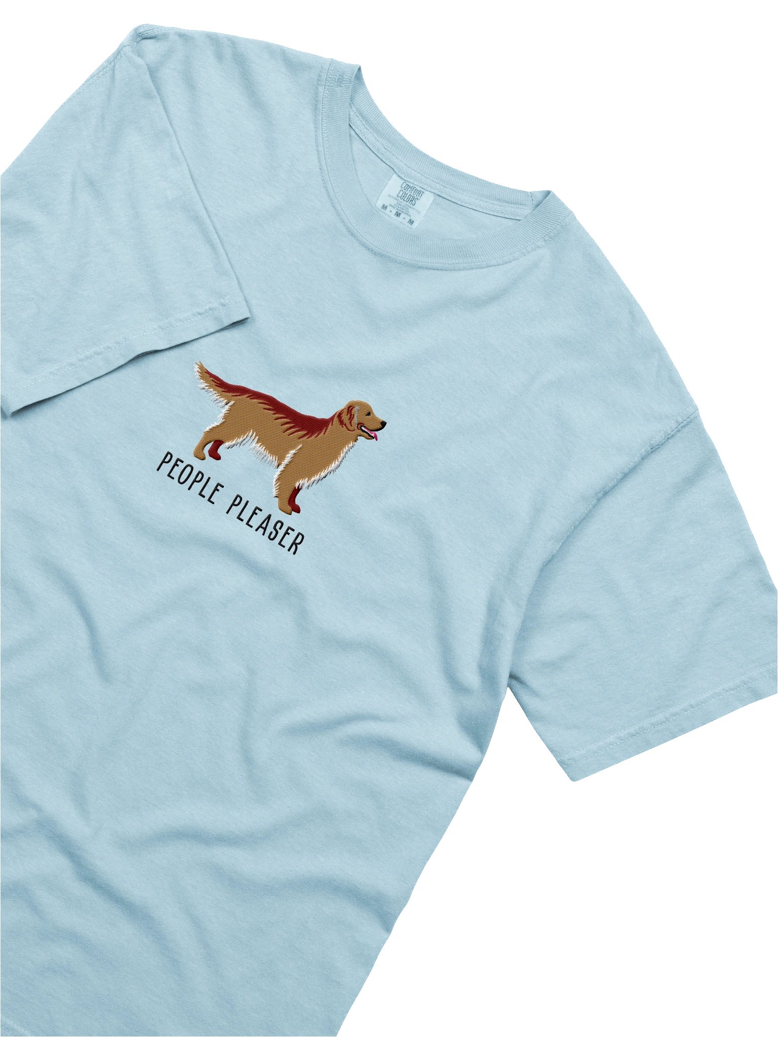 People Pleaser T-Shirt(Embroidered) of a Golden Retriever product image (8)
