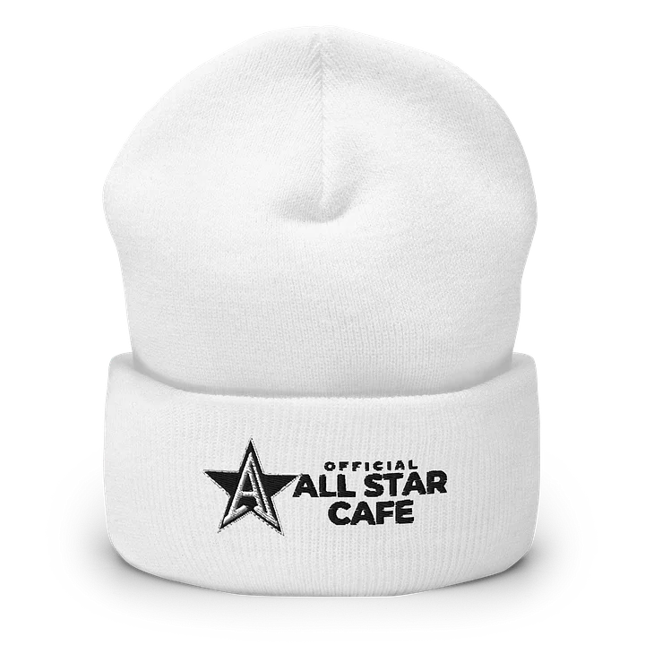 White Logo Beanie product image (1)