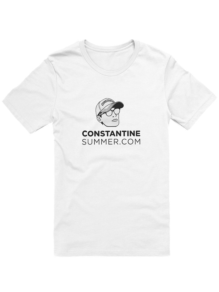 CONSTANTINESUMMER.COM: ICONIC LOGO T-SHIRT by Bella+Canvas (white) product image (1)