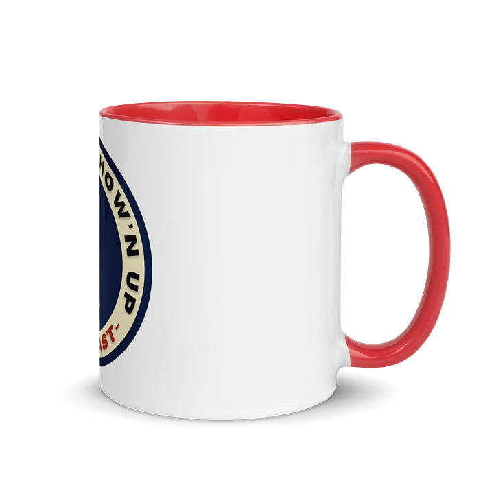 Just Keep Show’n Up Podcast Signature Ceramic Mug product image (1)