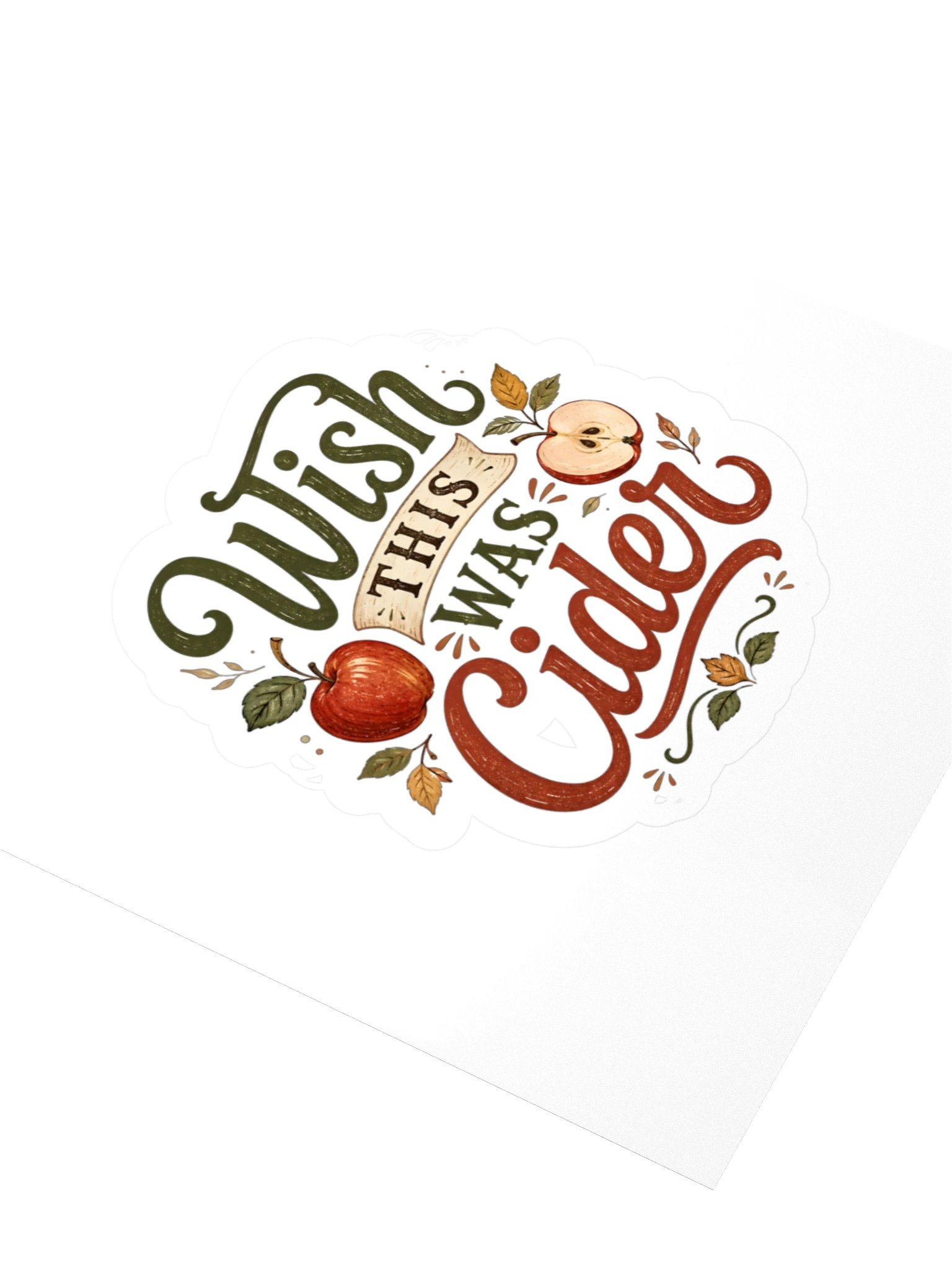 Wish This Was Cider Sticker product image (3)