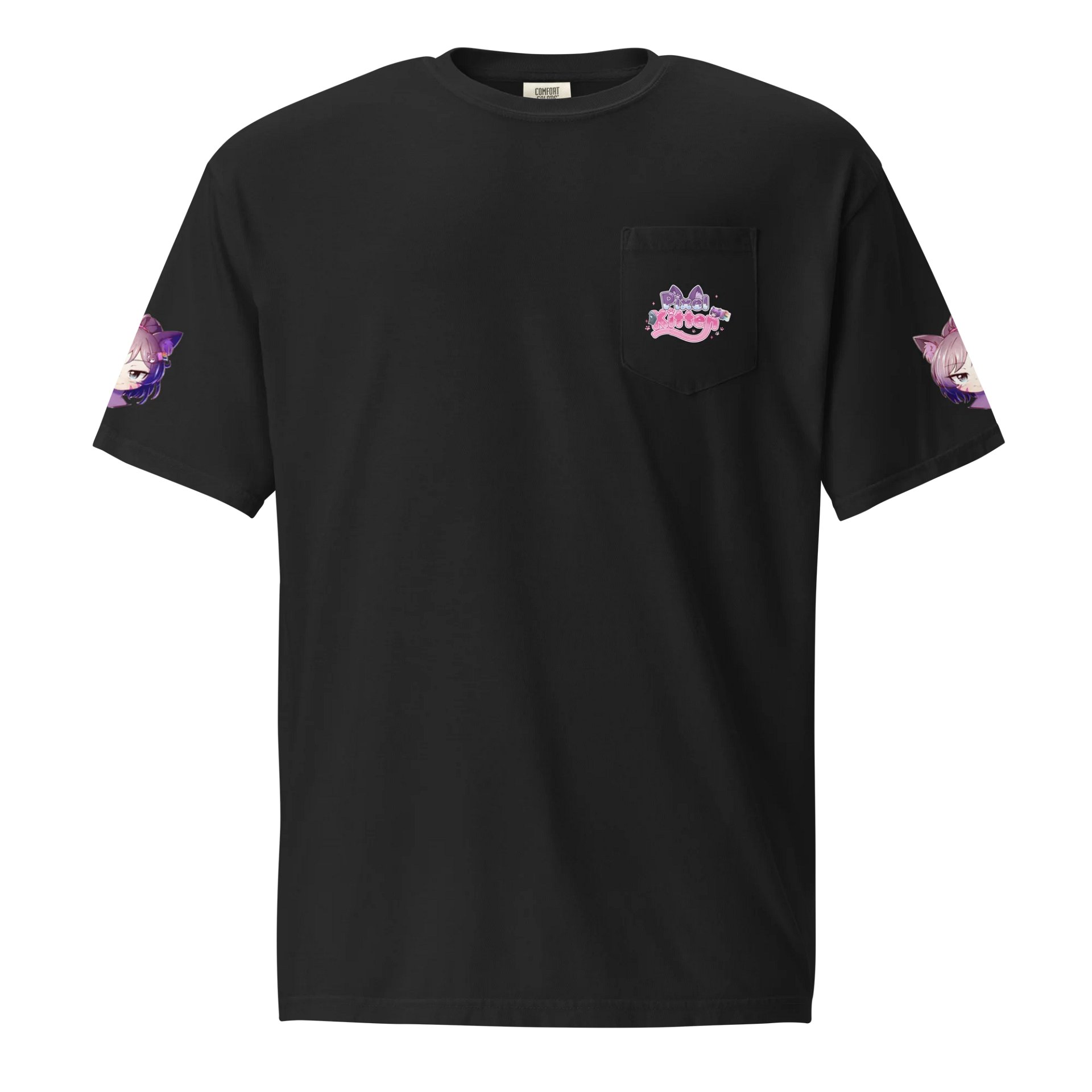Pixel Kitten Vibes Pocket Tee product image (2)