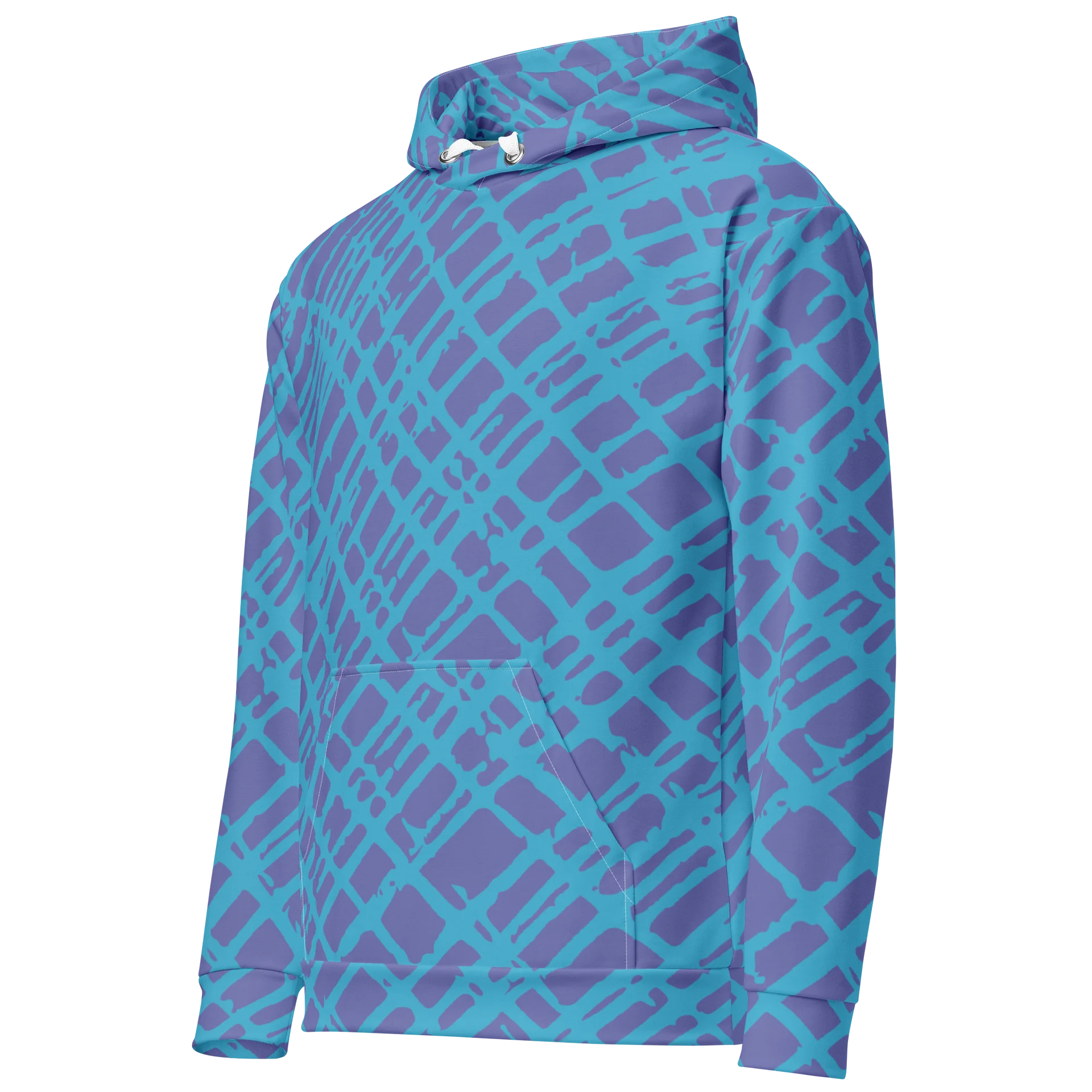 Purple Turquoise Scribble All-Over Hoodie product image (2)