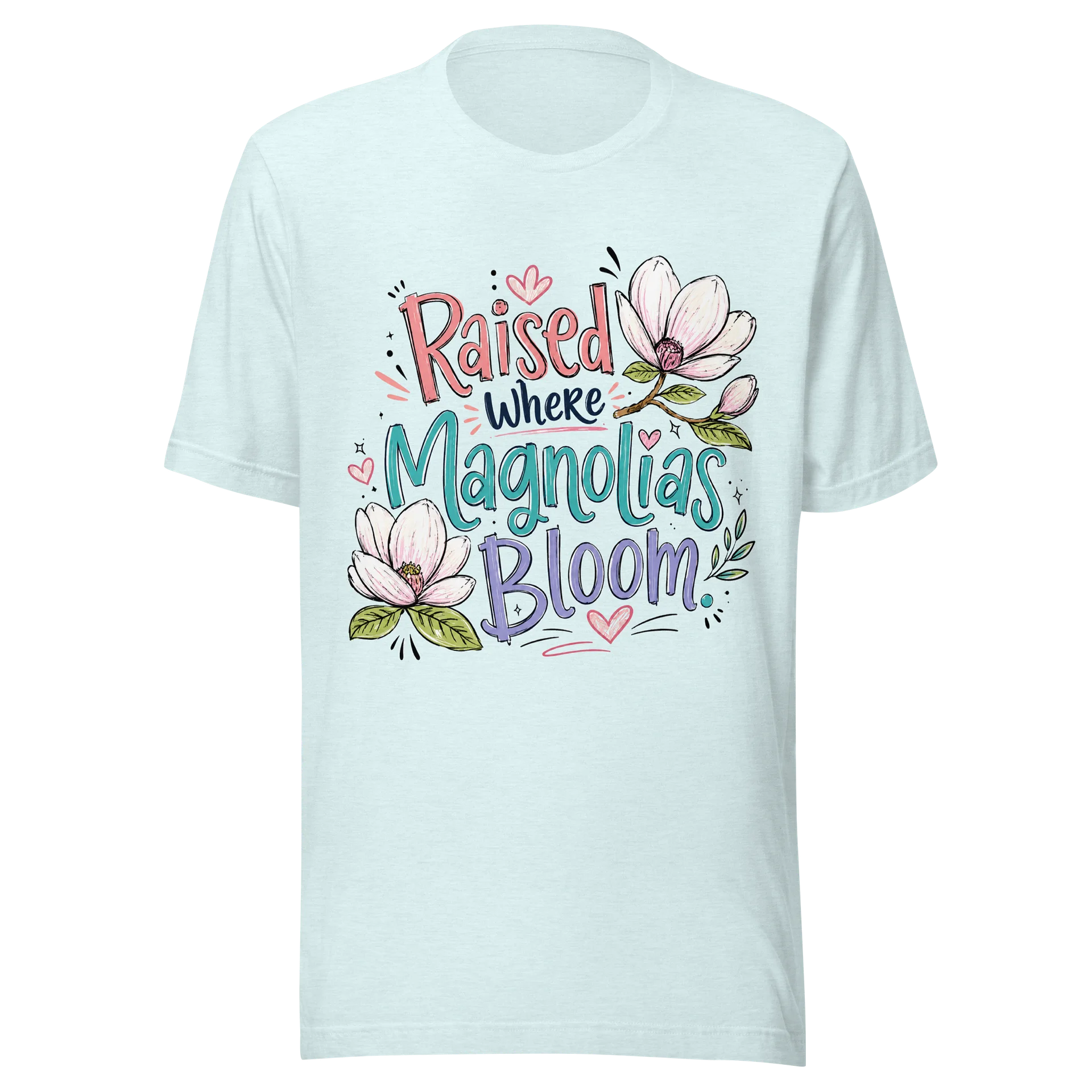 Raised Where Magnolias Bloom Doodle Tee product image (1)