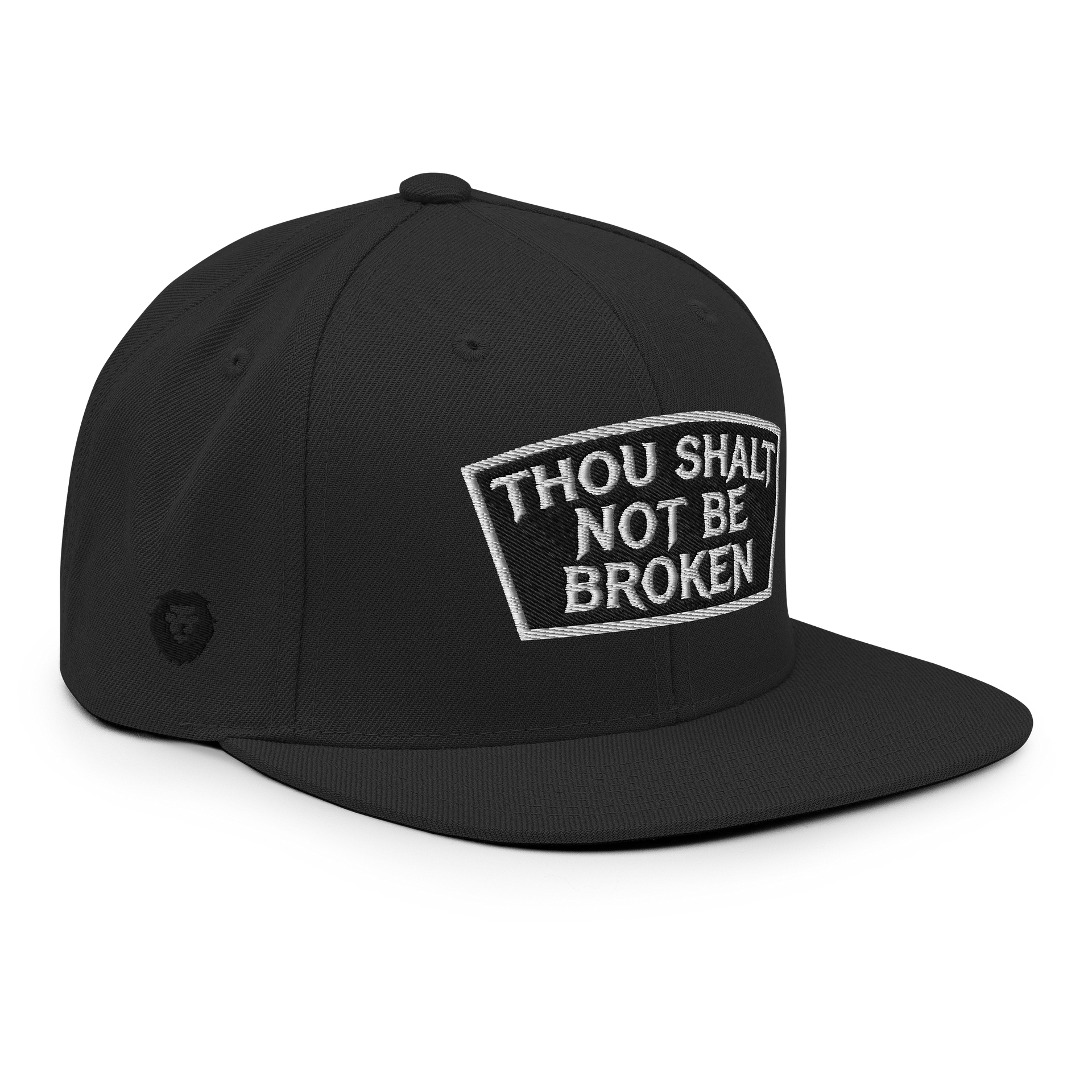 THOU SHALT NOT BE BROKEN , 6 panel Flat SnapBack product image (6)
