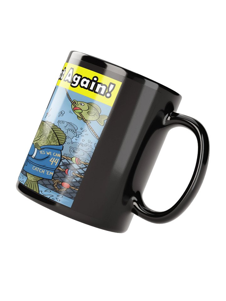 Political Fish Boxing Black Glossy Mug product image (4)