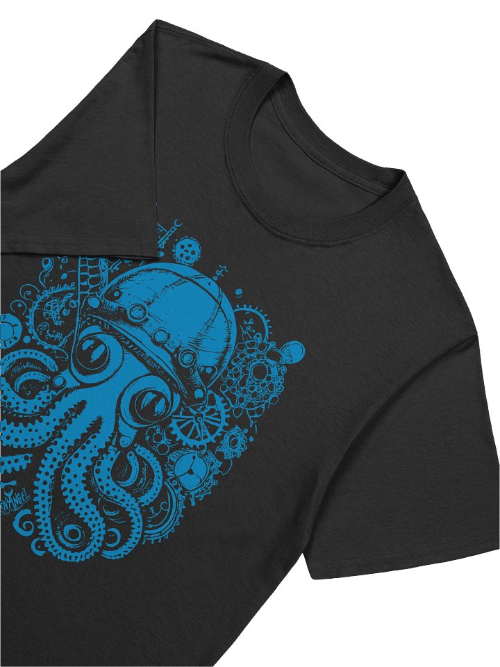 FrankenAngel SteamPunk Octopus T-Shirt / Blue print / Gildan Unisex Softstyle T-Shirt product image (2)