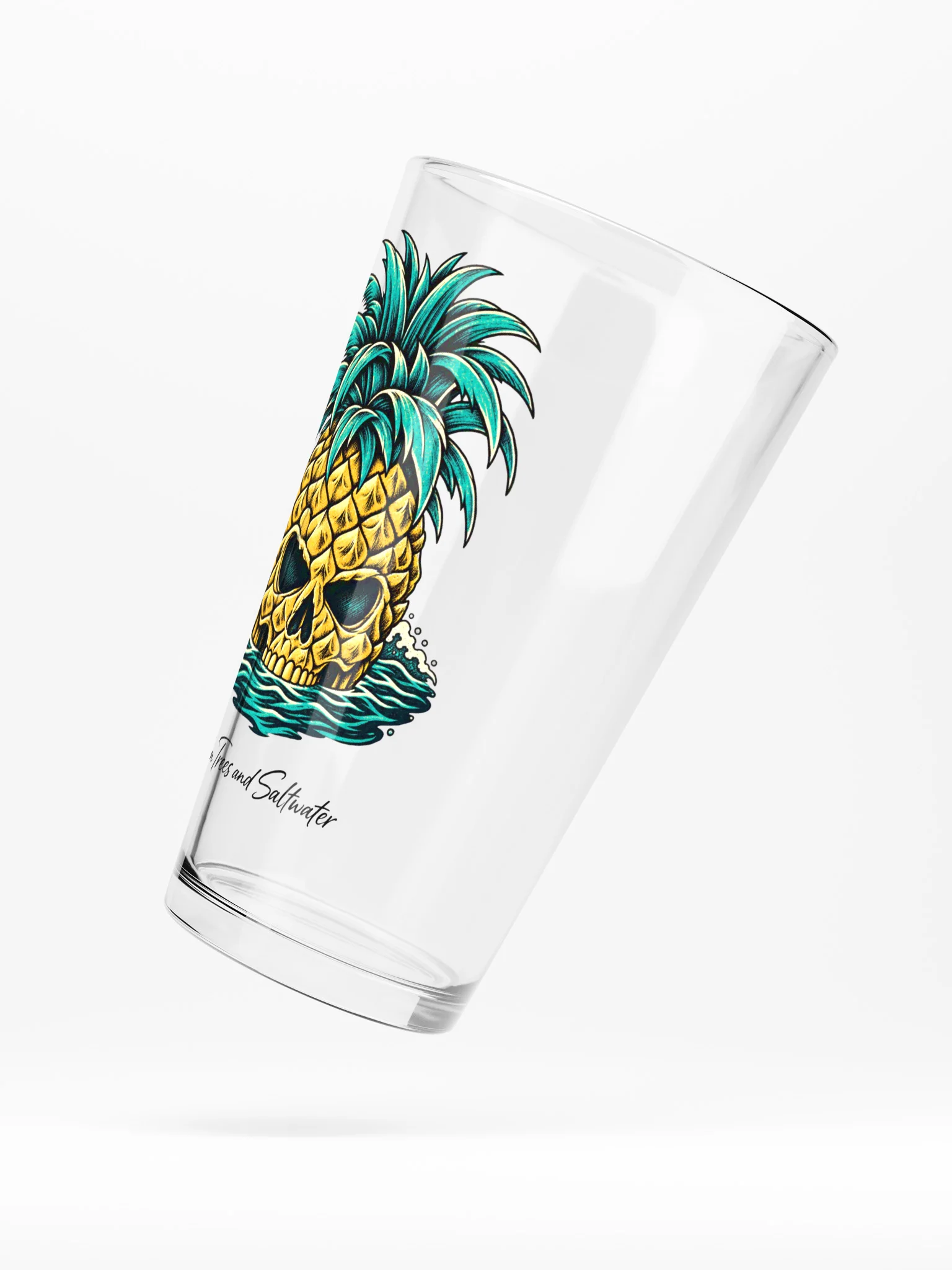 Pineapple Skull | Tropical Rebel Pint Glass product image (5)