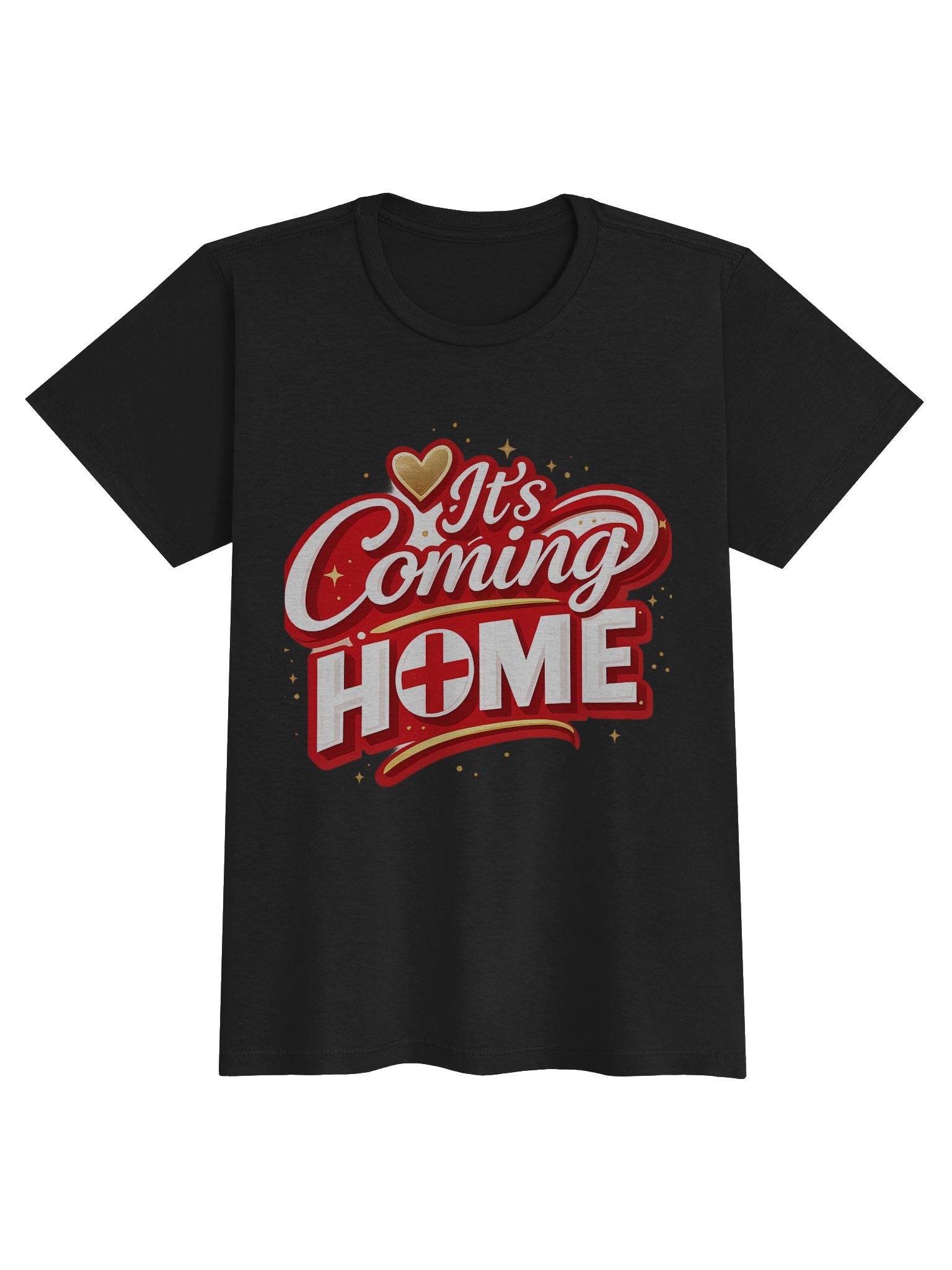 England "It's Coming Home" Women’s T-Shirt | Distressed Football Graphic Tee – 2026 Edition product image (2)