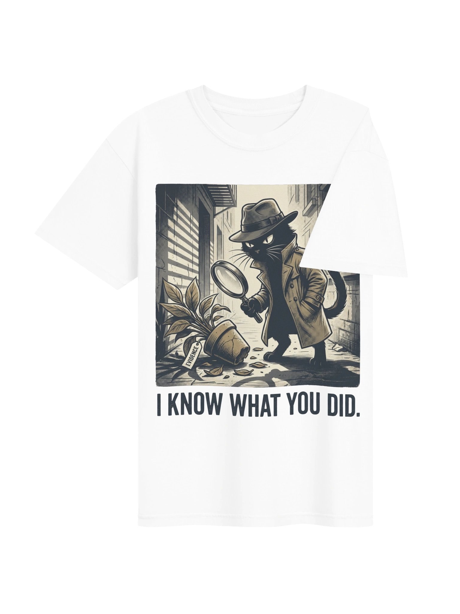 I Know What You Did Detective Cat Tee product image (45)