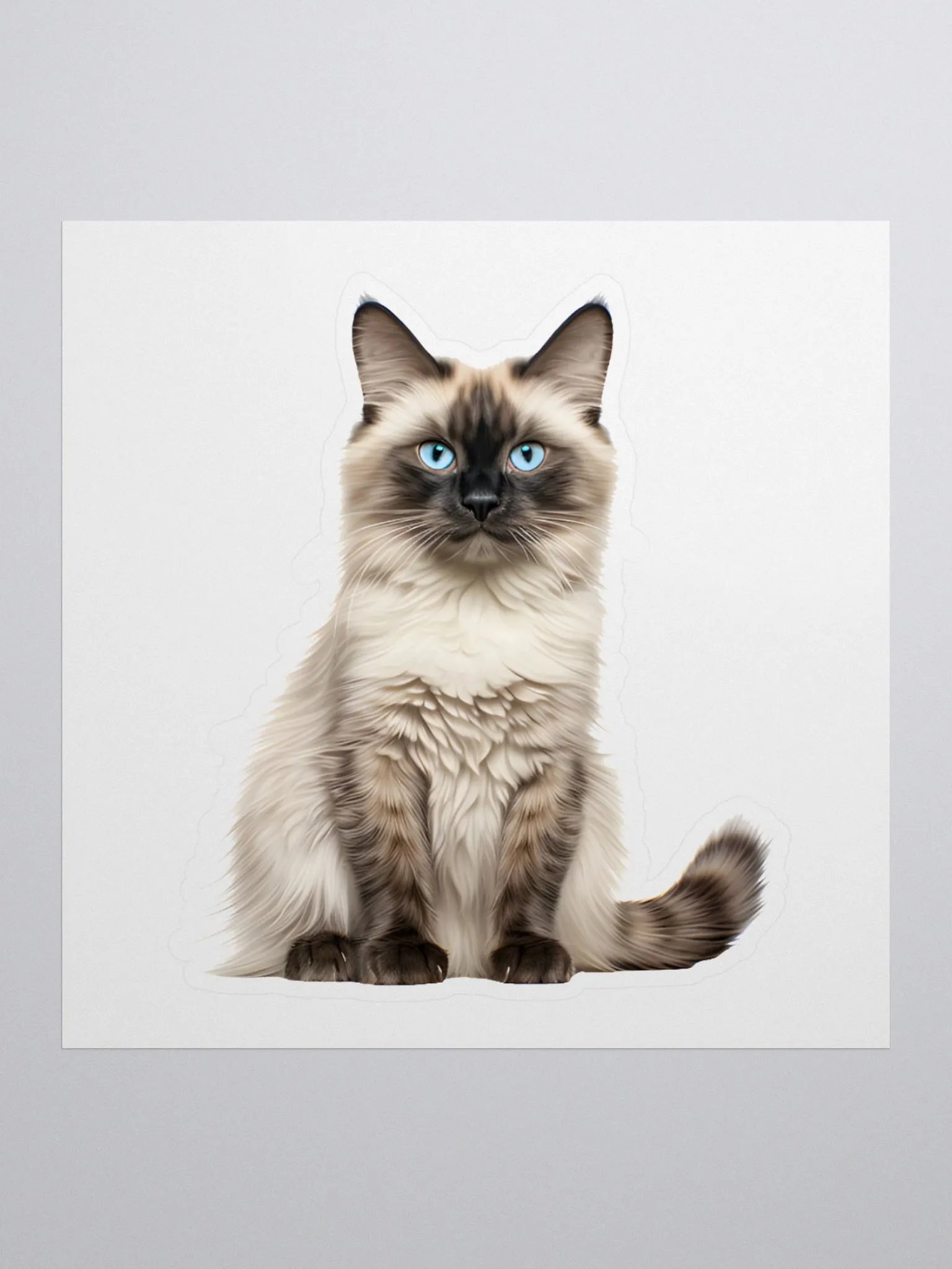 Rolay Ragdoll Cat Sticker product image (1)