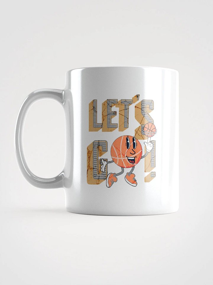 Lets Go Basketball Mascot Spinning Cartoon Mug product image (1)