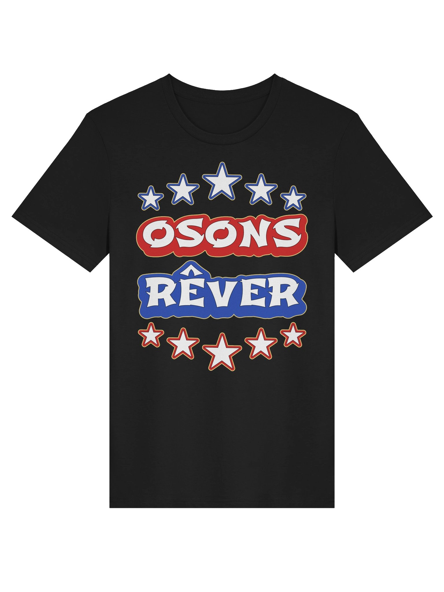 Let Us Dare To Dream In French Unisex Organic Cotton Graphic T-shirt product image (4)
