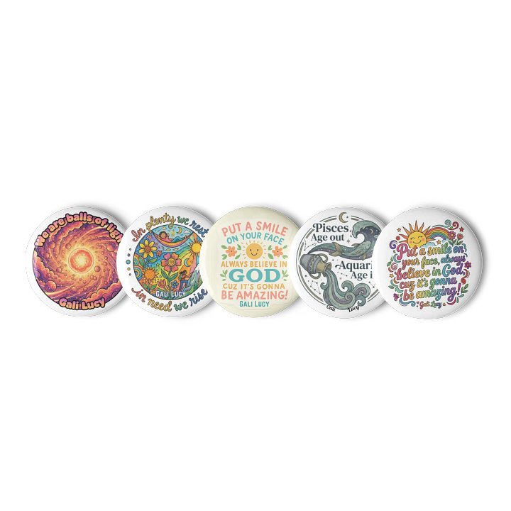 Set of 5 Pins - Style 2 product image (2)