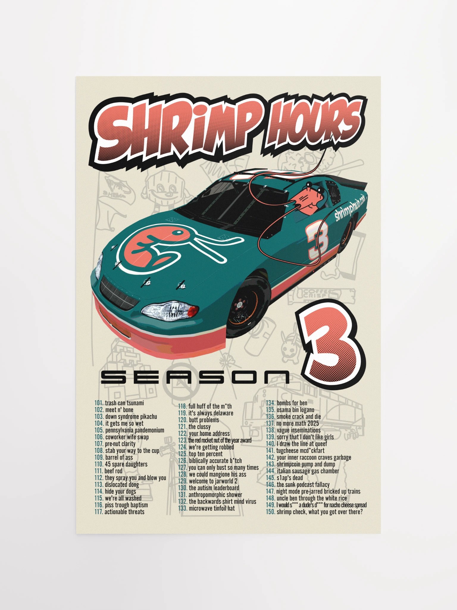 Shrimp Hours Season 3 Poster product image (10)