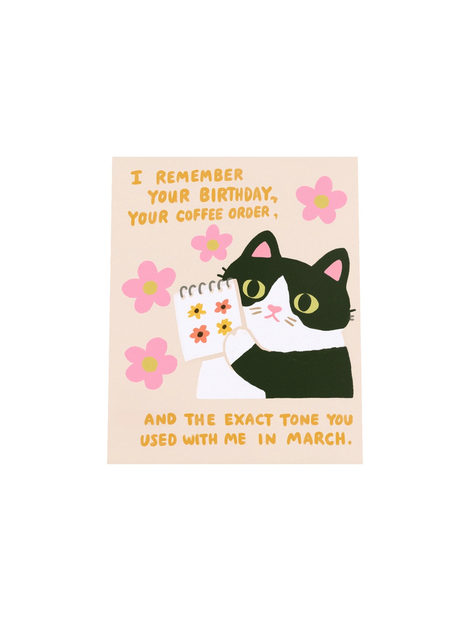 Cat Memory Quote Funny Flower Poster product image (14)