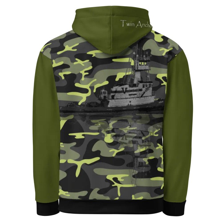 Tug Hudson & Reflection (Camouflage & Green) – Performance Marine Wear | Twin Anchor Apparel North Current Line product image (1)