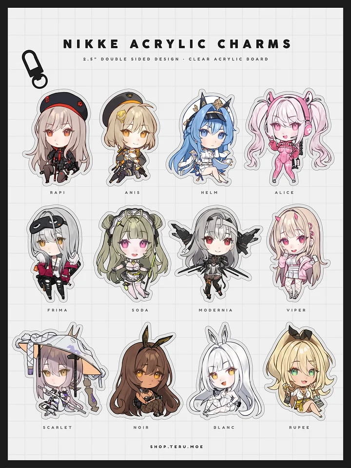NIKKE Acrylic Charms product image (1)