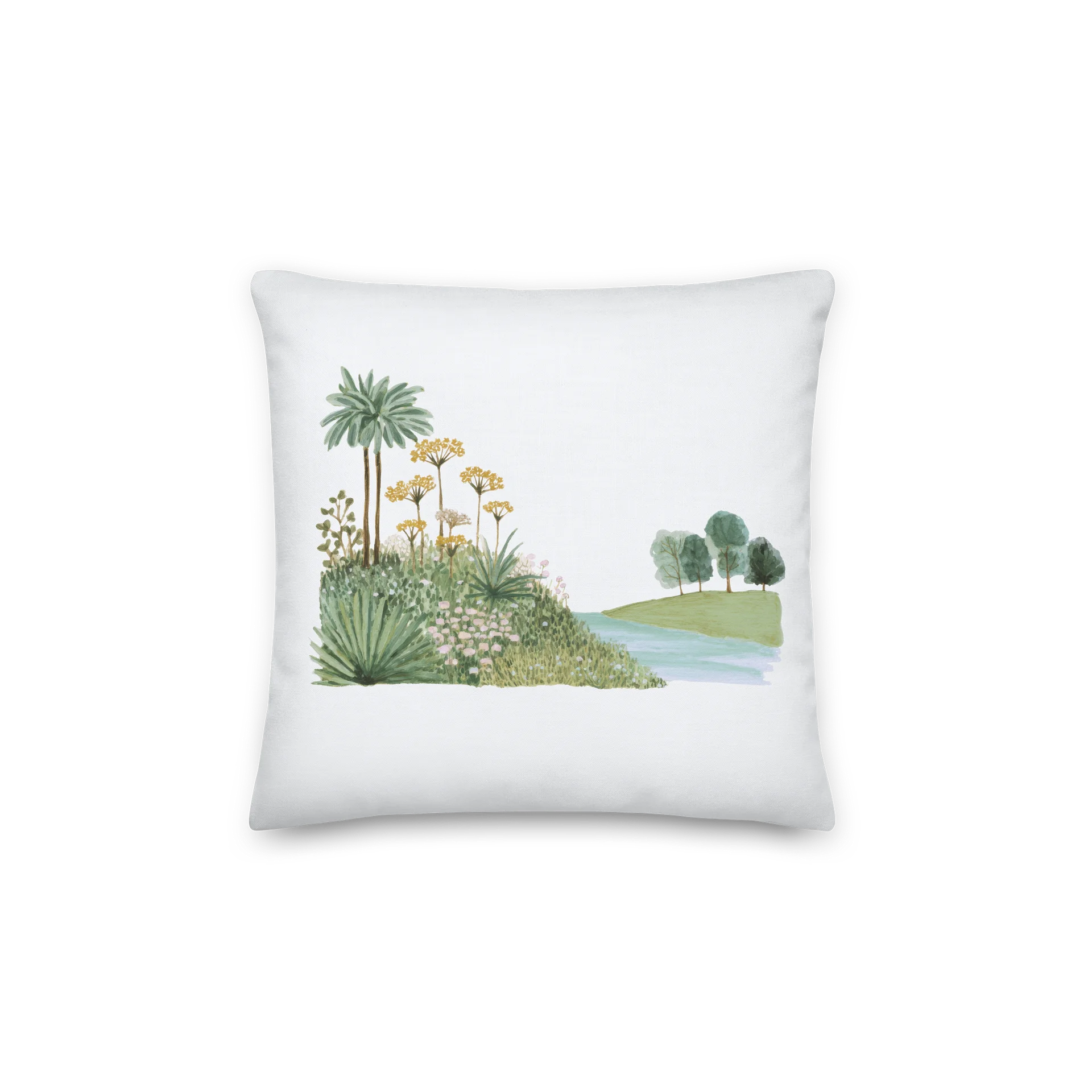 The Swan’s Spring Passage — Two-Sided Spring Pillow product image (2)