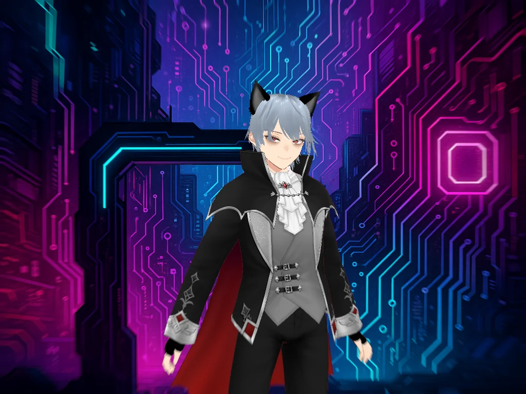 CyberHacker_X - Cyberpunk 3D Avatar Kit (VRM + Renders + Textures) product image (1)