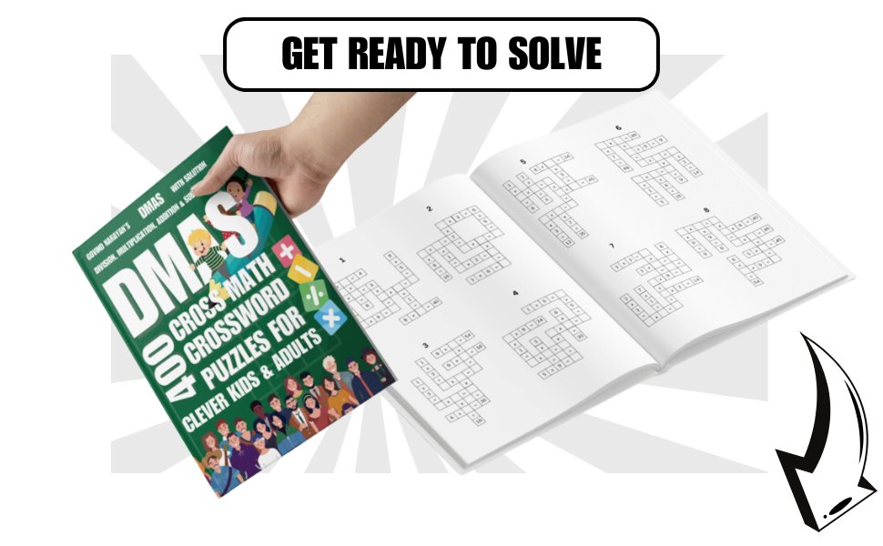 400 DMAS Crossmath Puzzles: Division, Multiplication, Addition, and Subtraction for Kids and Adults | Ebook | Printable PDF product image (2)