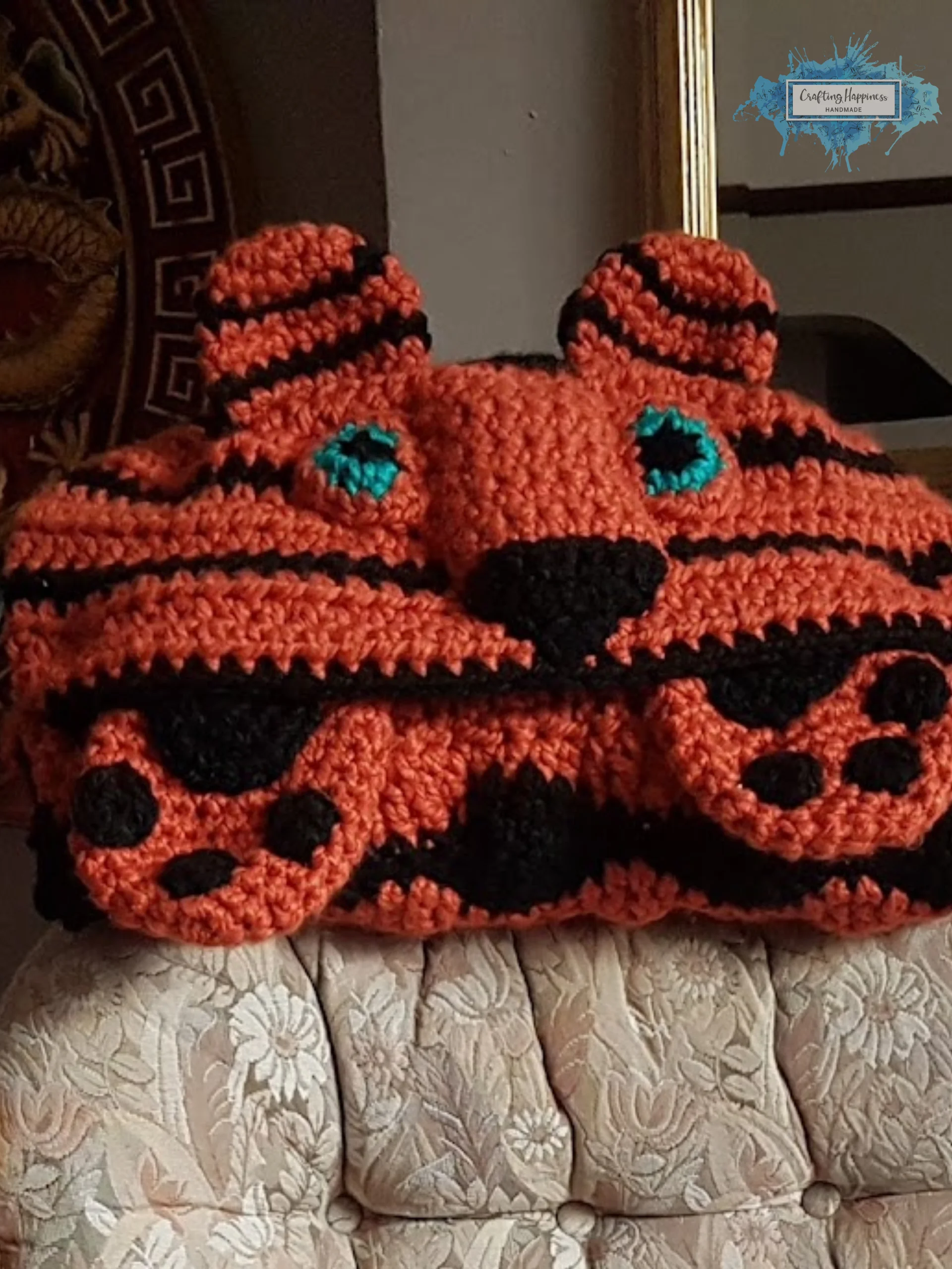 Tiger Hooded Blanket CROCHET PATTERN | Adult & Child Sizes (PDF) product image (2)