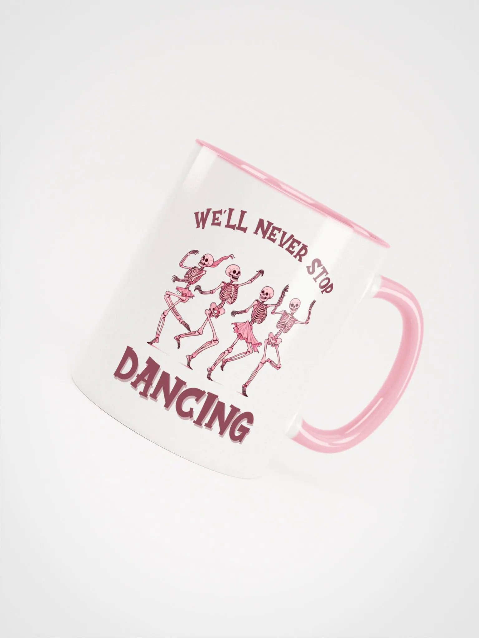 Never Stop Dancing Skeletons Ceramic Mug product image (5)