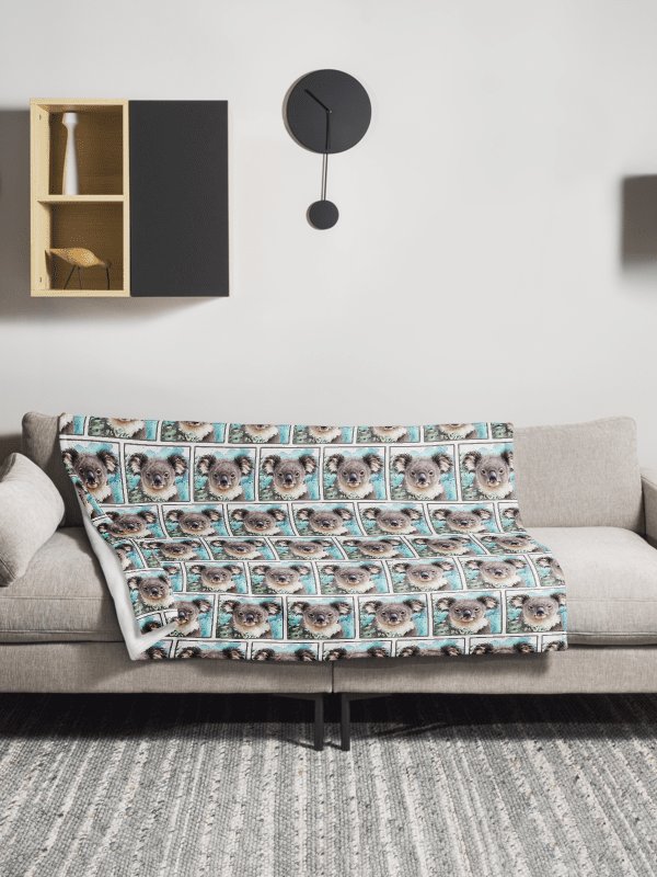 Koala Dreamland Throw Blanket product image (1)
