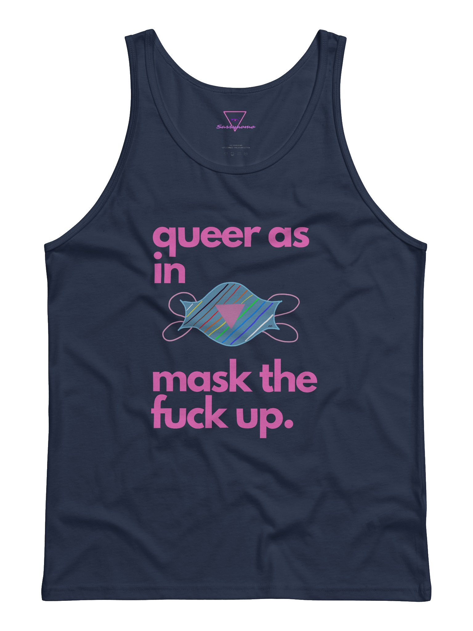 Queer As In Mask TF Up tank product image (3)
