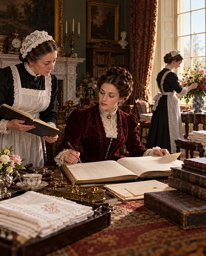 The polished drawing room was only the visible surface of a Victorian country house. For a wealthy woman, daily life could in...