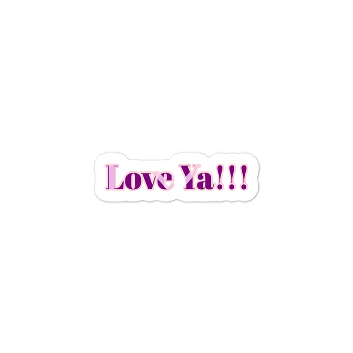 Love Ya! Valentine’s Day Sticker. product image (1)