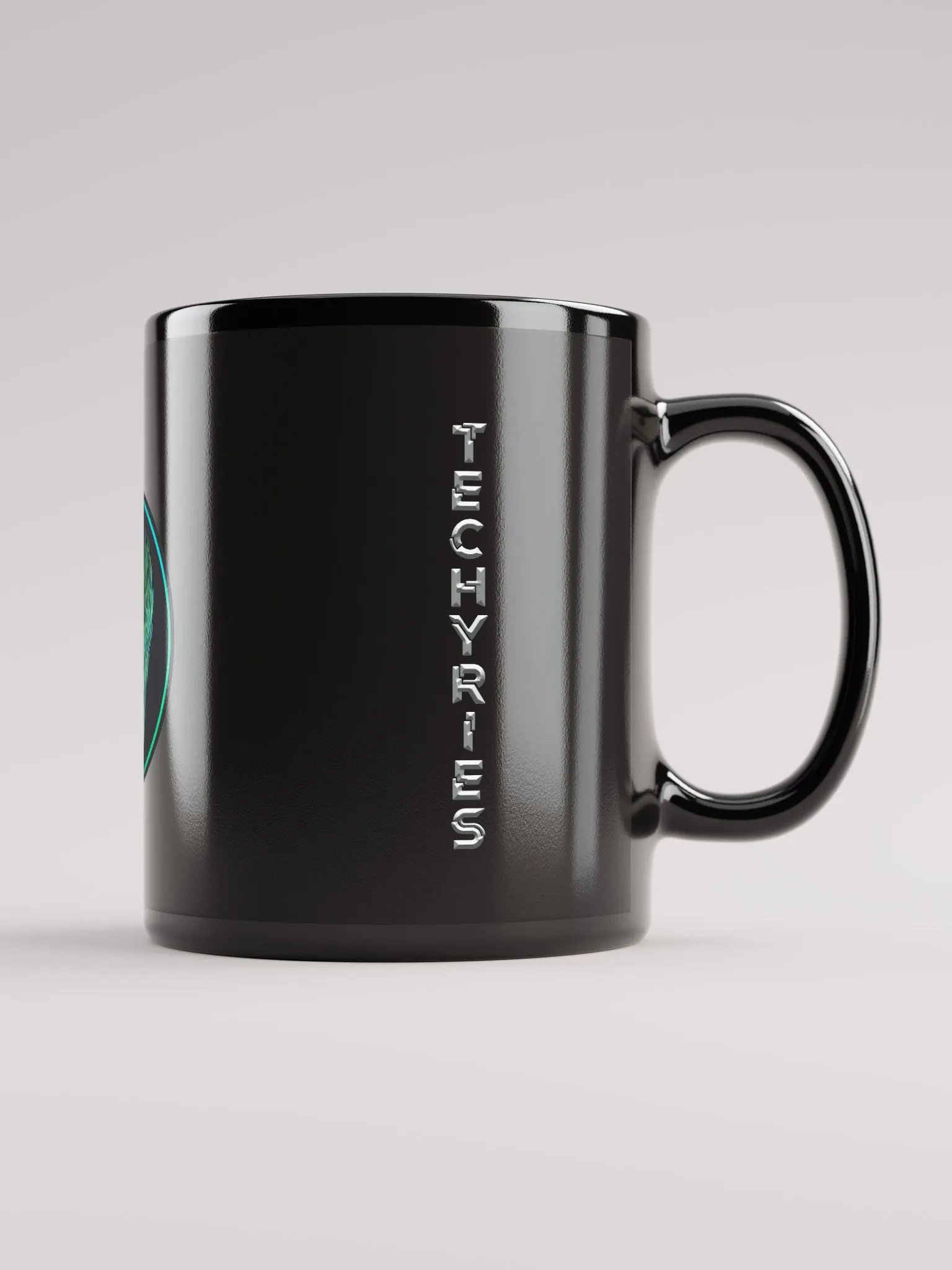 Techyries Logo Black Glossy Mug product image (2)