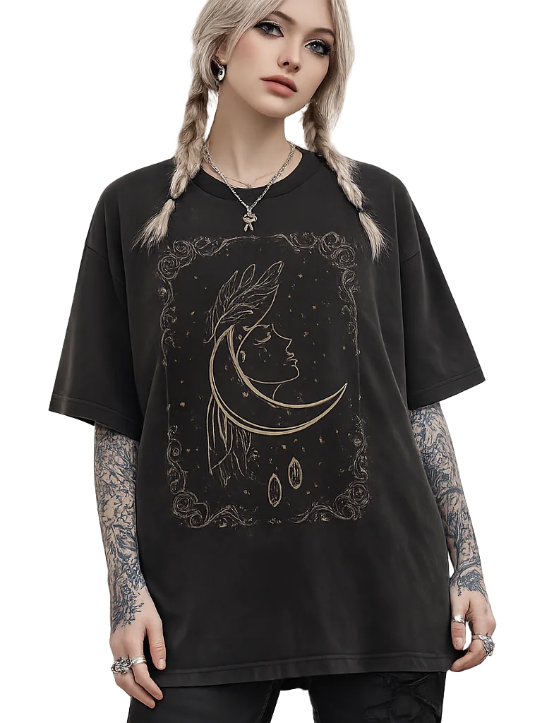 The Nocturnal Veil // Celestial Maiden Box Tee product image (1)