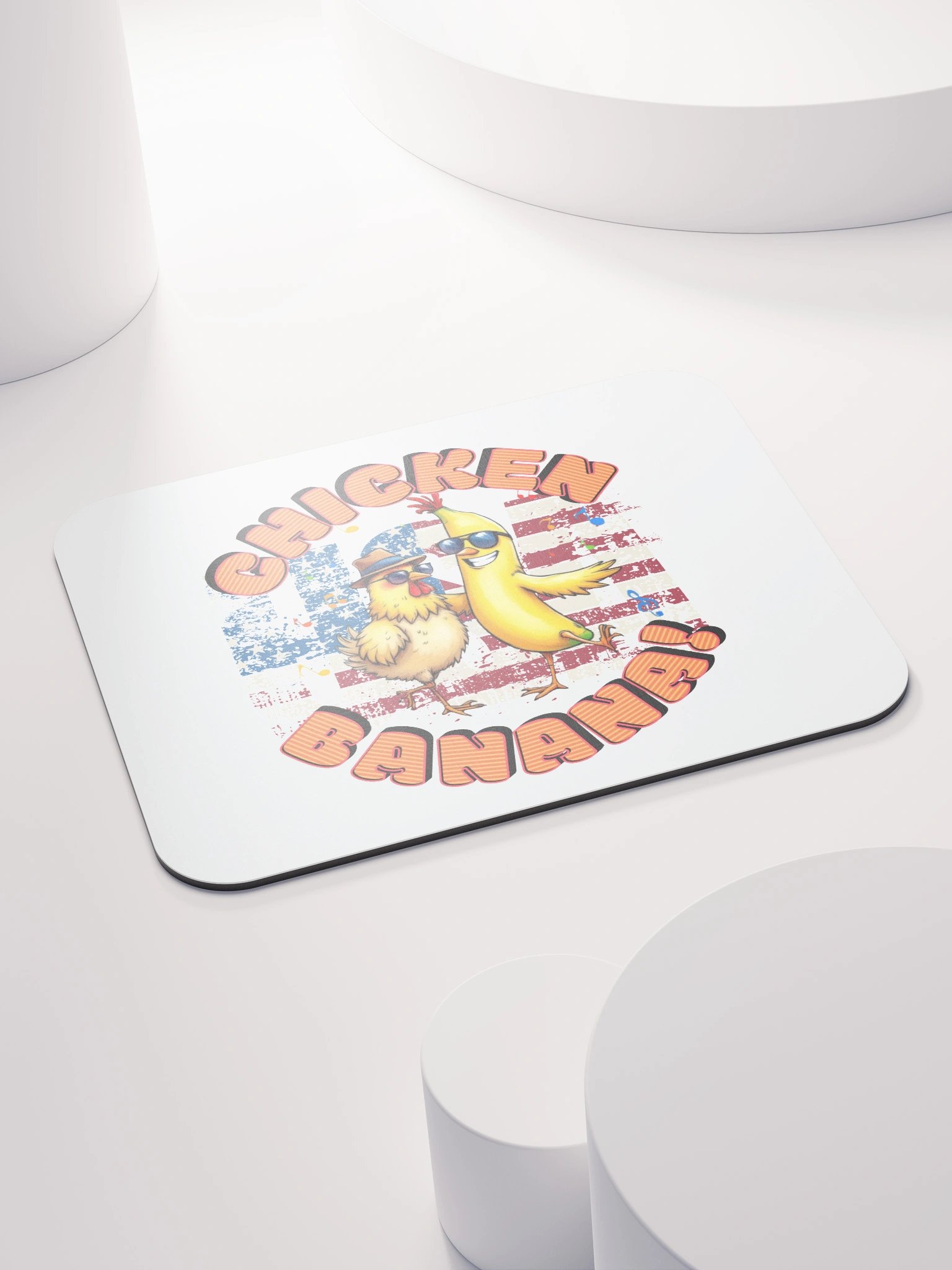 Chicken Banana USA Flag Funky Mouse Pad product image (4)