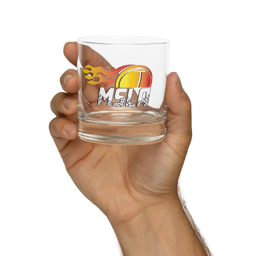 MSLA Logo Rocks Glass product image (2)