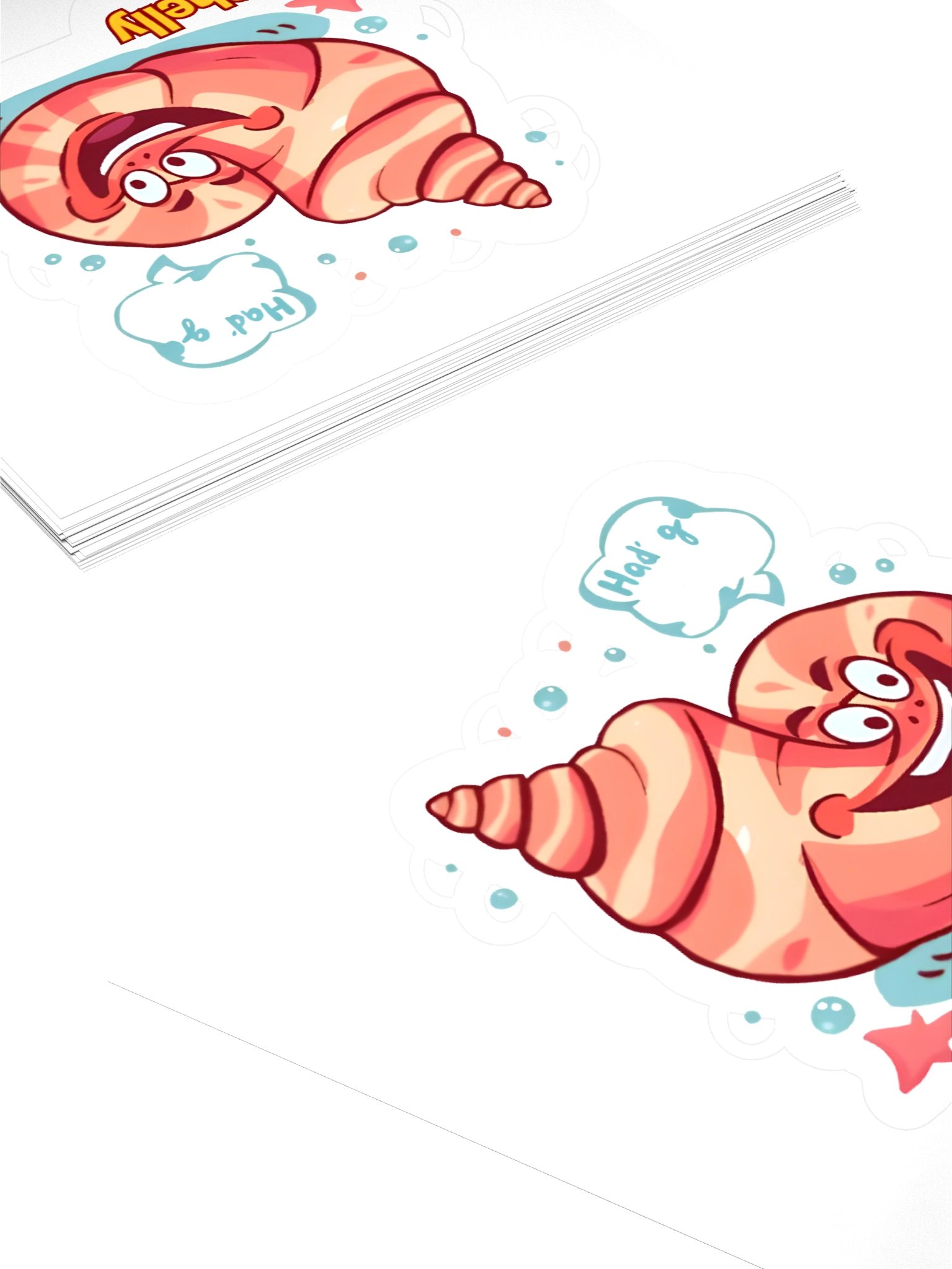 Shelly the Conch Kiss Cut Stickers product image (4)