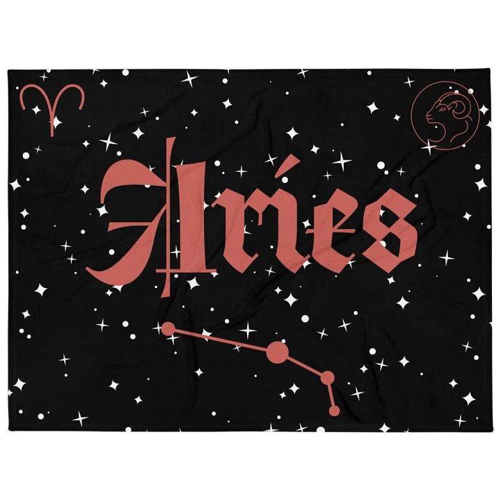 Celestial Aries Throw Blanket product image (1)