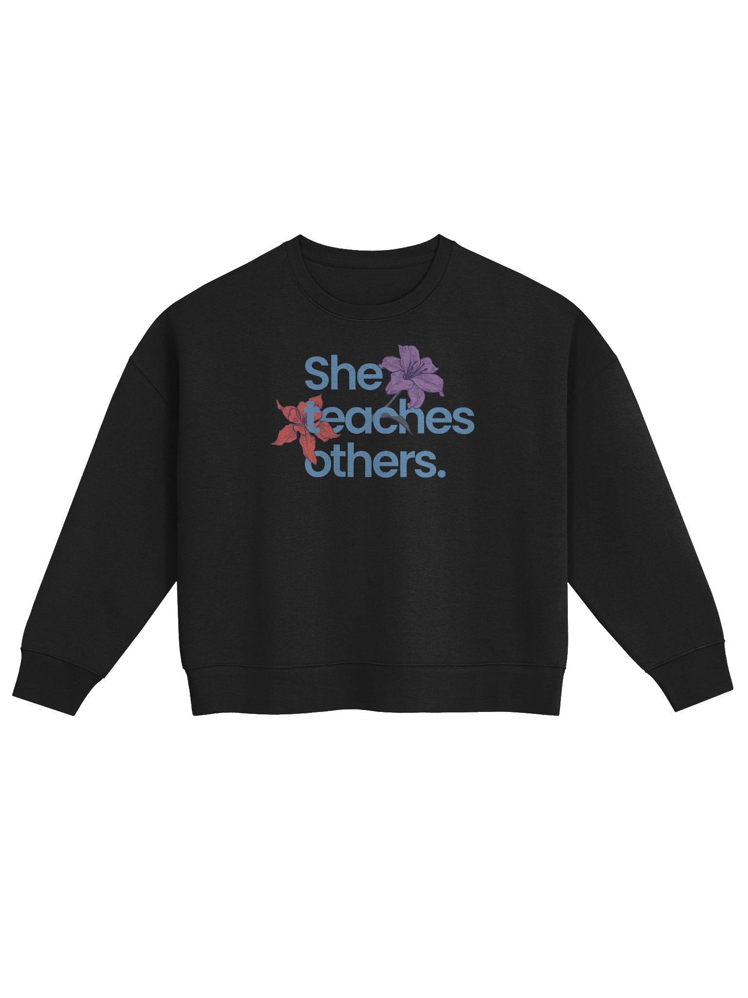 She Teaches Crewneck Sweatshirt product image (3)