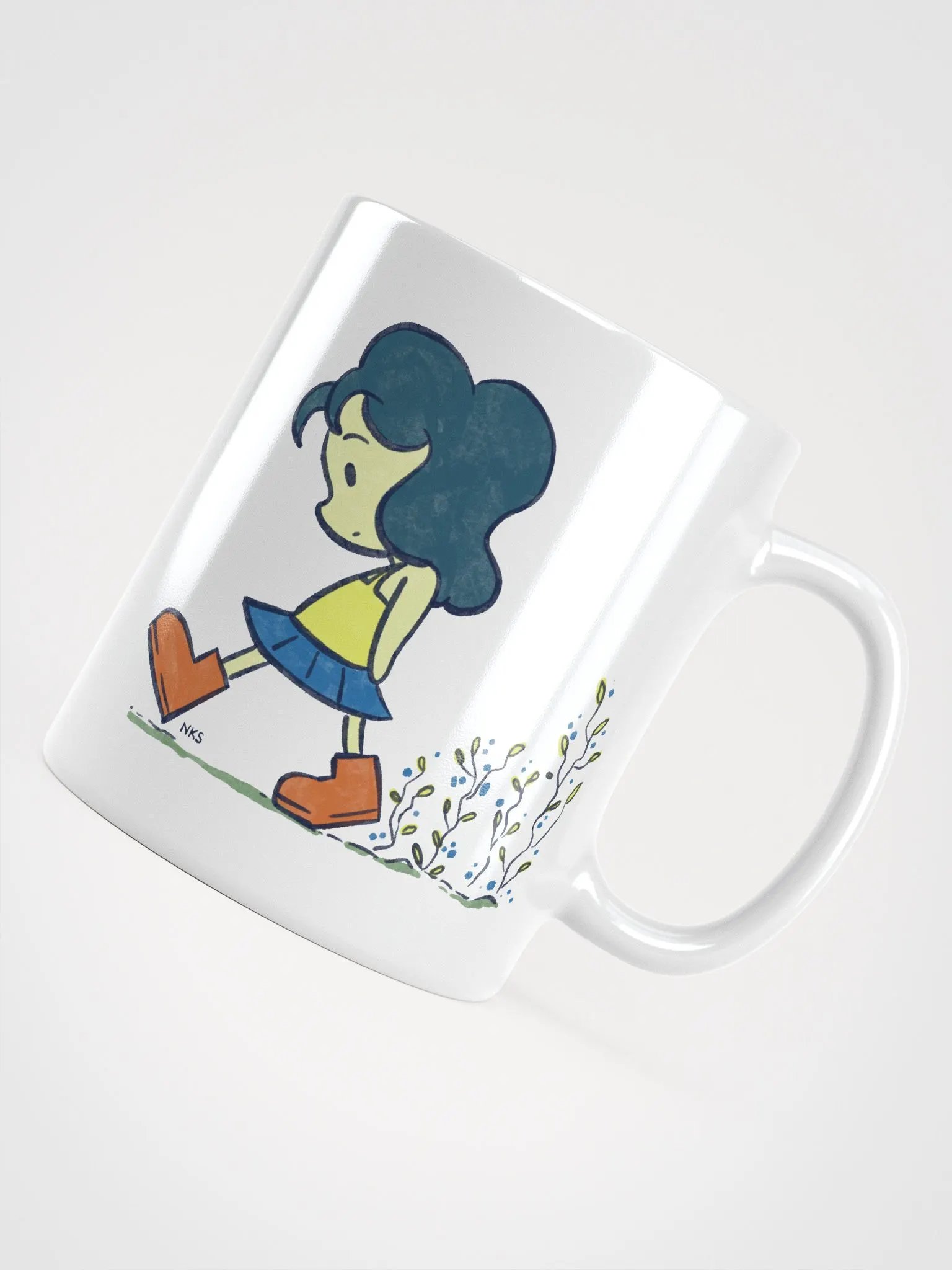 Flower Steps | White Glossy Mug product image (1)