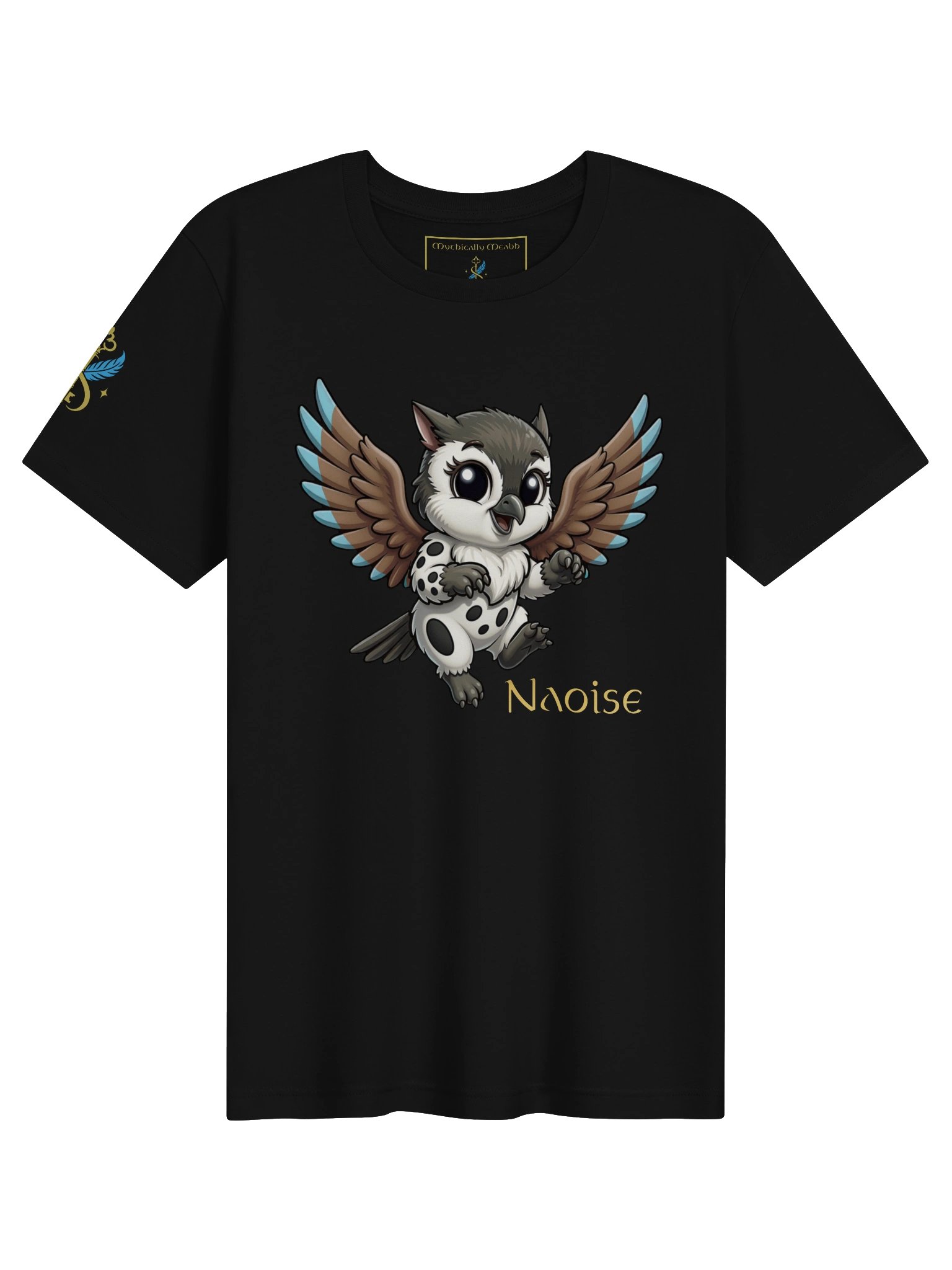 Naoise the Chickadee-Hamster Gryphon | Mythically Meabh Tee product image (1)
