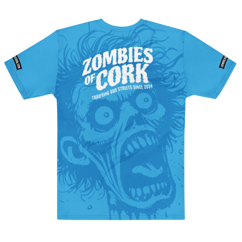 Zombie Floating Head Allover Print T-Shirt (Blue Version) product image (6)