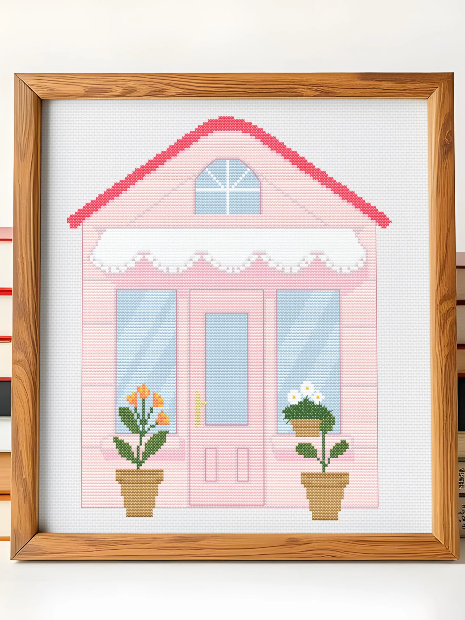 Pink Store Front Cross Stitch Pattern product image (5)