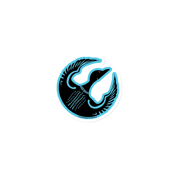 Rebel Loon Magnet - Black & Light Blue product image (1)