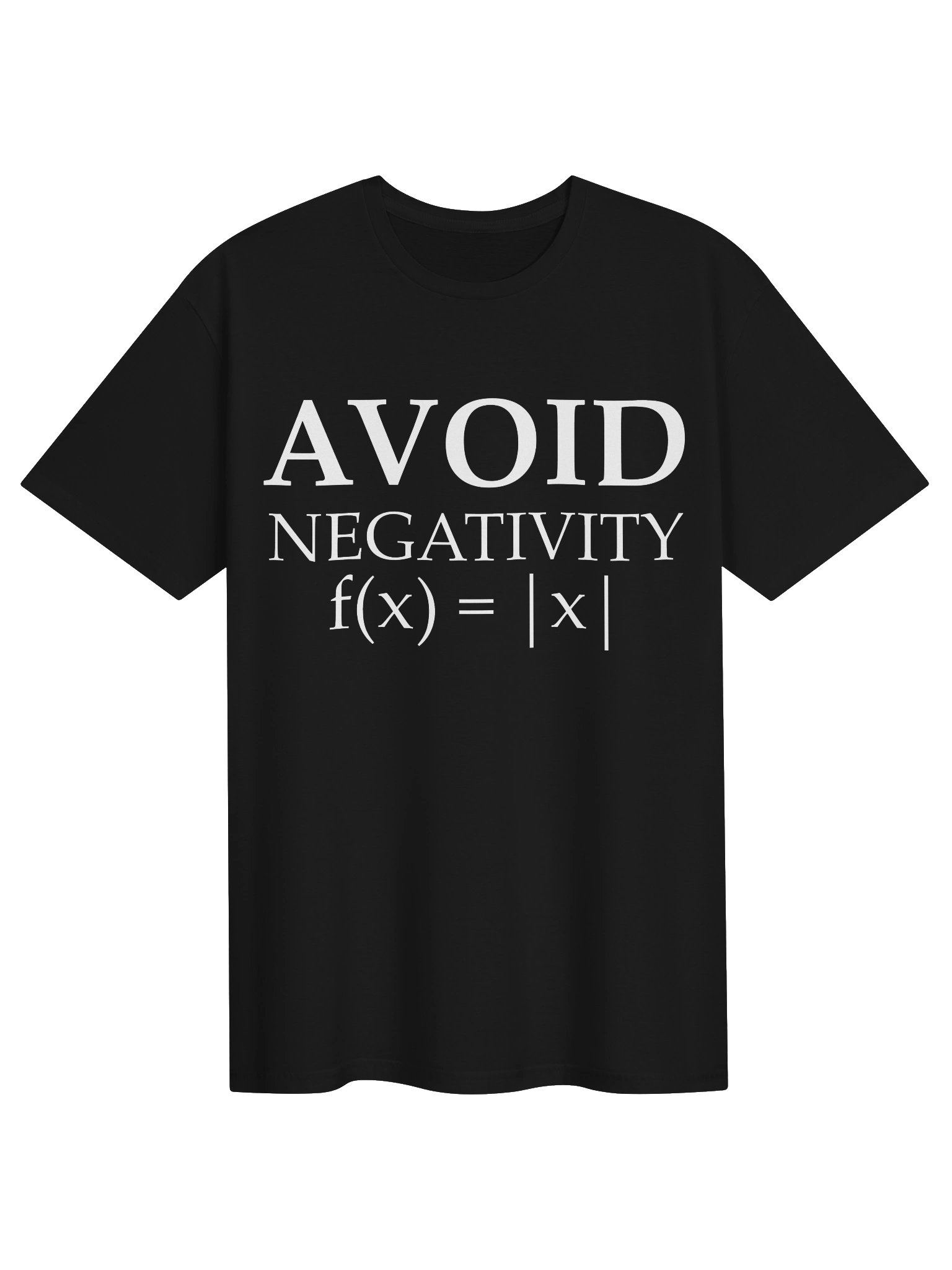 Avoid Negativity – Funny Math Absolute Value T-Shirt product image (1)