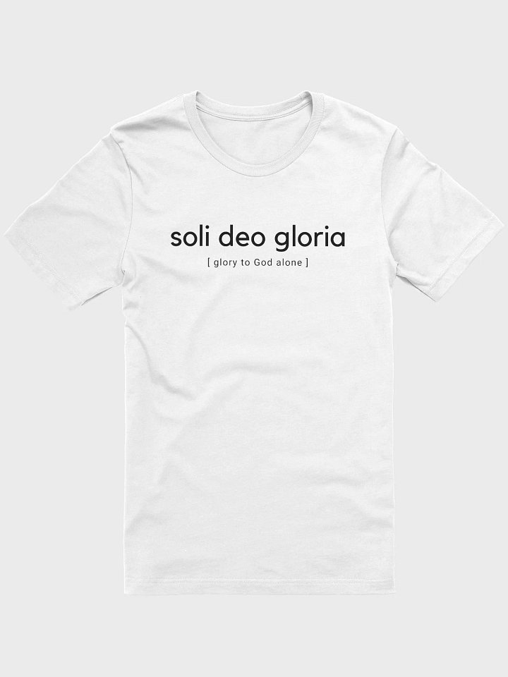Glory to God Alone - Unisex White product image (1)