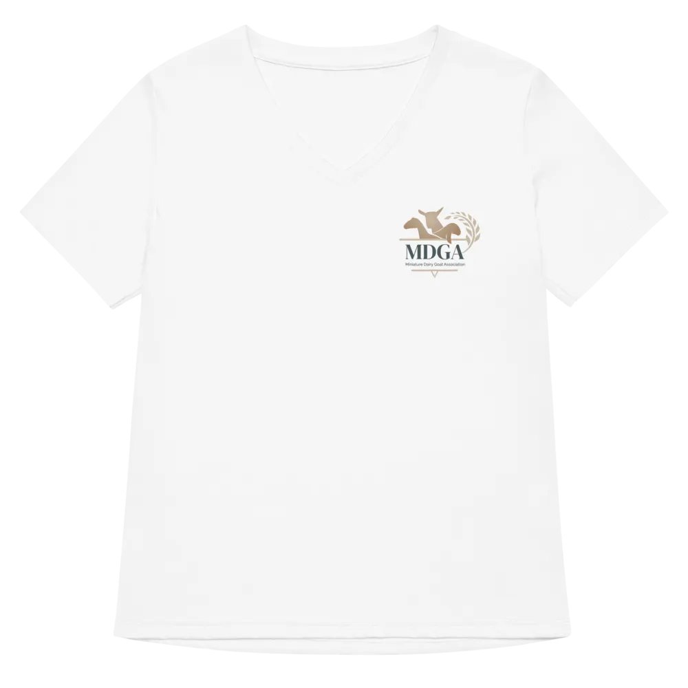 MDGA Color Logo Front - White V-Neck product image (5)