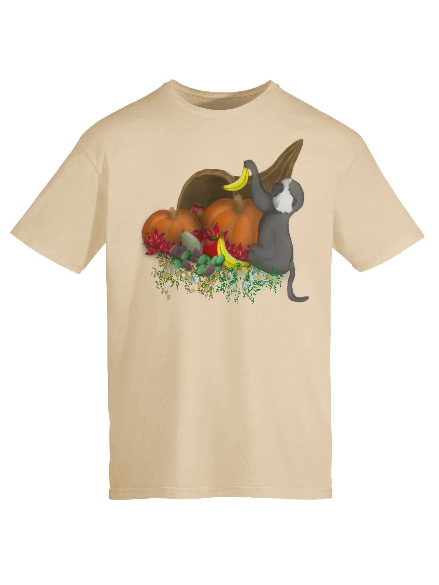 Monkey and Cornucopia T-Shirt. Unisex Gildan Softstyle T-Shirt product image (4)