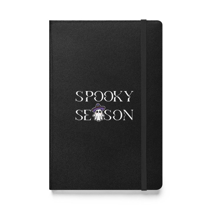 Spooky Season Sombrero Ghost Light Hardcover Bound Lined Notebook product image (1)